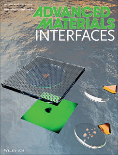 Towards entry "Investigating interface reactions in liquids at the nanoscale – Research of the GRK on the inside front cover of Advanced Materials Interfaces"